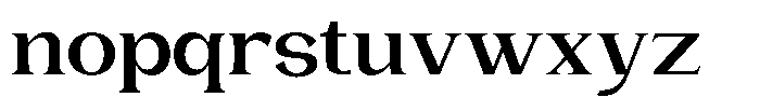 Gentano Athiroen  Serif Extra Bold Ultra Expanded Font LOWERCASE