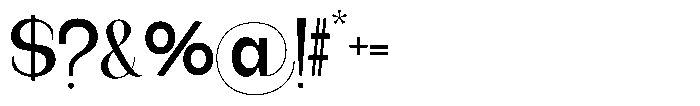 Gentano Athiroen  Serif Extra Bold Font OTHER CHARS