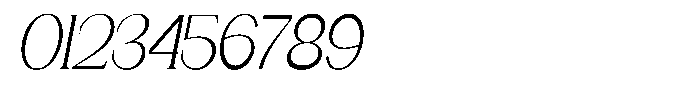 Gentano Athiroen  Serif Extra Condensed Slanted Font OTHER CHARS