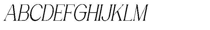 Gentano Athiroen  Serif Extra Condensed Slanted Font UPPERCASE