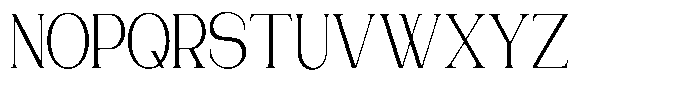Gentano Athiroen  Serif Extra Condensed Font UPPERCASE