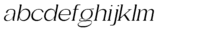 Gentano Athiroen  Serif Extra Expanded Slanted FONT