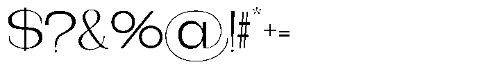 Gentano Athiroen  Serif Extra Expanded Font OTHER CHARS