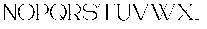 Gentano Athiroen  Serif Extra Expanded Font UPPERCASE