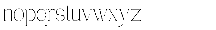 Gentano Athiroen  Serif Extra Light Condensed Font LOWERCASE