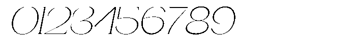 Gentano Athiroen  Serif Extra Light Expanded Slanted Font OTHER CHARS
