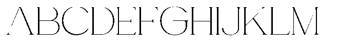 Gentano Athiroen  Serif Extra Light Extra Expanded Font UPPERCASE