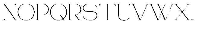 Gentano Athiroen  Serif Extra Light Extra Expanded Font UPPERCASE
