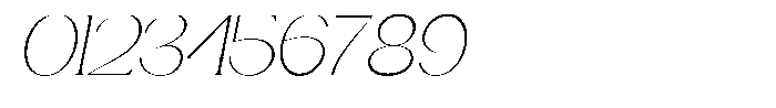 Gentano Athiroen  Serif Extra Light Slanted Font OTHER CHARS