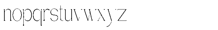 Gentano Athiroen  Serif Extra Light Ultra Condensed Font LOWERCASE