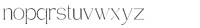 Gentano Athiroen  Serif Extra Light Font LOWERCASE