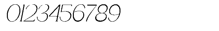 Gentano Athiroen  Serif Light Condensed Slanted Font OTHER CHARS