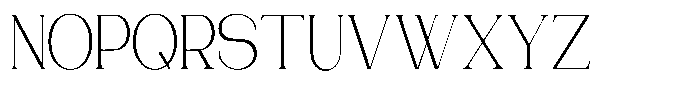 Gentano Athiroen  Serif Light Condensed Font UPPERCASE