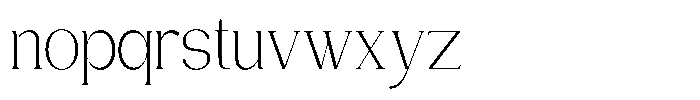Gentano Athiroen  Serif Light Condensed Font LOWERCASE