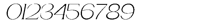 Gentano Athiroen  Serif Light Expanded Slanted Font OTHER CHARS
