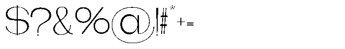 Gentano Athiroen  Serif Light Expanded Font OTHER CHARS
