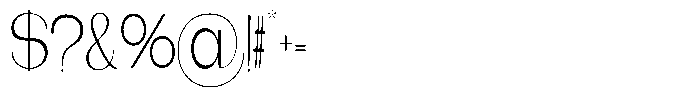 Gentano Athiroen  Serif Light Extra Condensed Font OTHER CHARS
