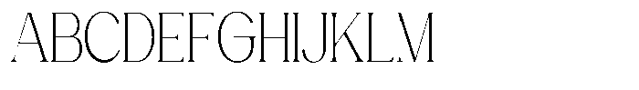 Gentano Athiroen  Serif Light Extra Condensed Font UPPERCASE