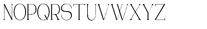 Gentano Athiroen  Serif Light Extra Condensed Font UPPERCASE