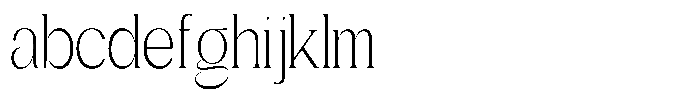 Gentano Athiroen  Serif Light Extra Condensed FONT