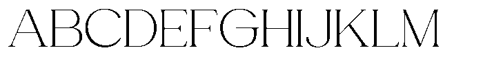 Gentano Athiroen  Serif Light Extra Expanded Font UPPERCASE