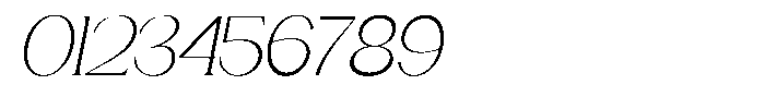 Gentano Athiroen  Serif Light Semi Condensed Slanted Font OTHER CHARS