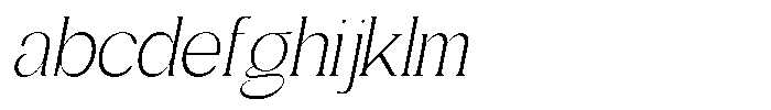 Gentano Athiroen  Serif Light Semi Condensed Slanted FONT