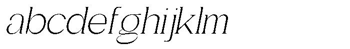 Gentano Athiroen  Serif Light Semi Expanded Slanted FONT