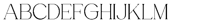 Gentano Athiroen  Serif Light Semi Expanded Font UPPERCASE