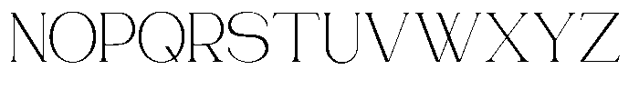 Gentano Athiroen  Serif Light Semi Expanded Font UPPERCASE