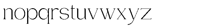 Gentano Athiroen  Serif Light Semi Expanded Font LOWERCASE