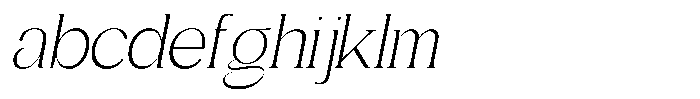 Gentano Athiroen  Serif Light Slanted FONT