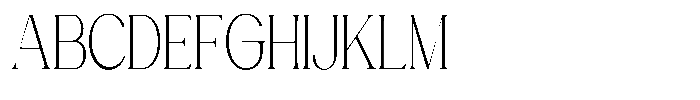 Gentano Athiroen  Serif Light Ultra Condensed Font UPPERCASE