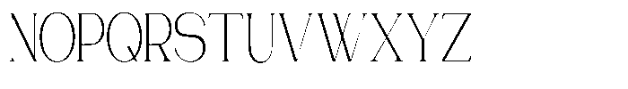 Gentano Athiroen  Serif Light Ultra Condensed Font UPPERCASE