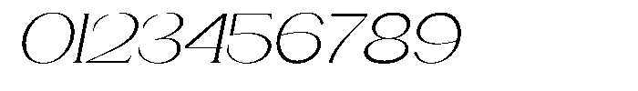 Gentano Athiroen  Serif Light Ultra Expanded Slanted Font OTHER CHARS