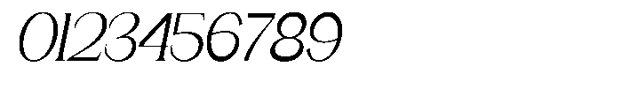 Gentano Athiroen  Serif Medium Condensed Slanted Font OTHER CHARS