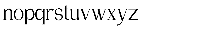 Gentano Athiroen  Serif Medium Condensed Font LOWERCASE
