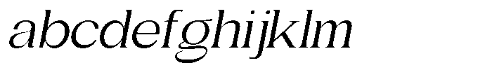 Gentano Athiroen  Serif Medium Expanded Slanted FONT