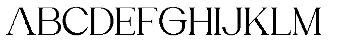 Gentano Athiroen  Serif Medium Expanded Font UPPERCASE