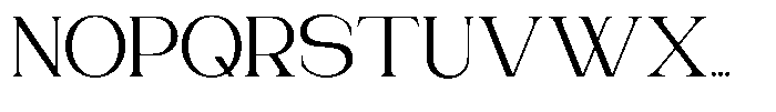 Gentano Athiroen  Serif Medium Expanded Font UPPERCASE