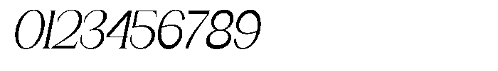 Gentano Athiroen  Serif Medium Extra Condensed Slanted Font OTHER CHARS