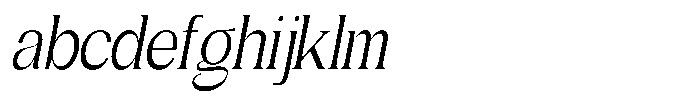 Gentano Athiroen  Serif Medium Extra Condensed Slanted FONT