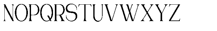 Gentano Athiroen  Serif Medium Extra Condensed Font UPPERCASE