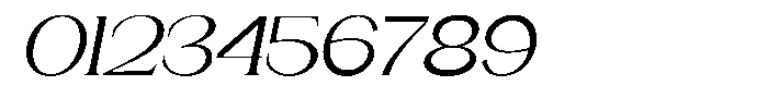 Gentano Athiroen  Serif Medium Extra Expanded Slanted Font OTHER CHARS