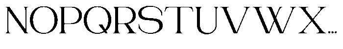 Gentano Athiroen  Serif Medium Extra Expanded Font UPPERCASE