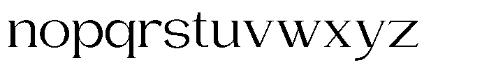Gentano Athiroen  Serif Medium Extra Expanded Font LOWERCASE