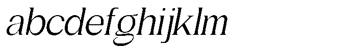 Gentano Athiroen  Serif Medium Semi Condensed Slanted FONT