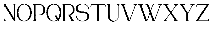 Gentano Athiroen  Serif Medium Semi Condensed Font UPPERCASE