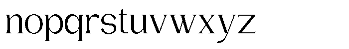 Gentano Athiroen  Serif Medium Semi Condensed Font LOWERCASE