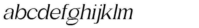 Gentano Athiroen  Serif Medium Semi Expanded Slanted FONT